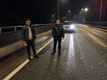 洪江分公司雨雪天气路查工作