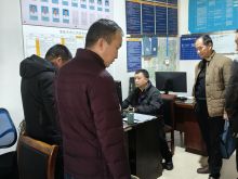 集团公司党委副总经理李海舰来洪江分公司督导春运安全生产工作