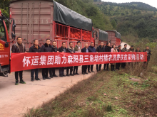 怀运集团扶贫助力麻阳县三角坳村柑橘销售